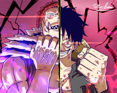 Download Monkey D Luffy Charlotte Katakuri Anime One Piece Hd