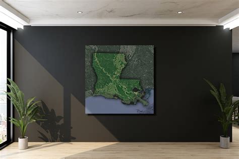 Satellite Map Of Louisiana Whiteclouds