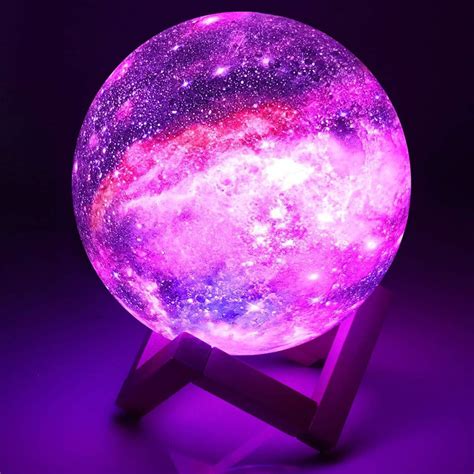 Moon Lamp Kids Night Light Galaxy Lamp 59 Inch 16 Colors Led 3d Star
