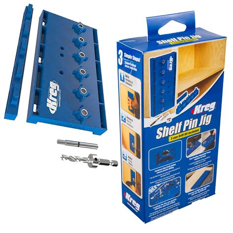 Kreg Shelf Pin Jig Kit Shelving Woodworking Carpentry Tool 32mm 1 14