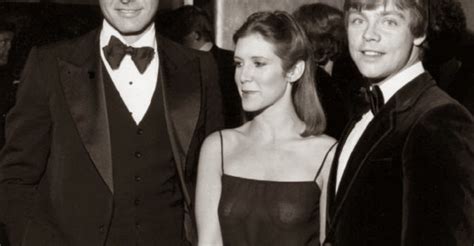 Carrie Fisher Exposes Herself Via See Through Dress And By That Smile We Think She Knows It