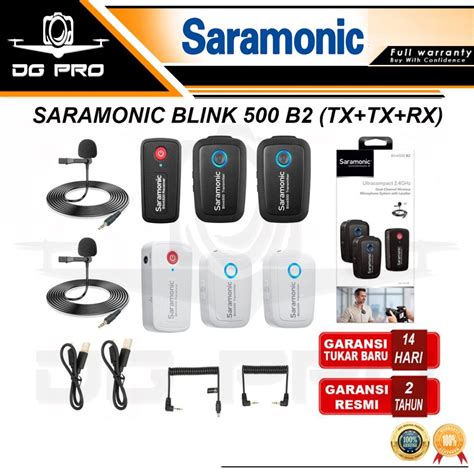 Jual Saramonic Blink B Tx Tx Rx Wireless Omni Lavalier Mic Shopee Indonesia