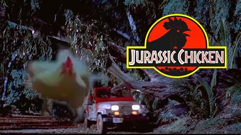 Jurassic Chicken T Rex Chase Scene Youtube