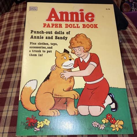 vintage uncut annie paper doll book little orphan annie and sandy 1982 10 99 picclick