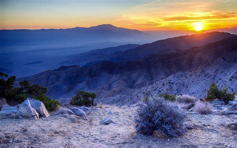 sunset, Mountains, Scenery Wallpapers HD / Desktop and Mobile Backgrounds