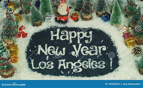 Stop Motion Animation Of Happy New Year Los Angeles Stock Illustration Illustration Of Ts