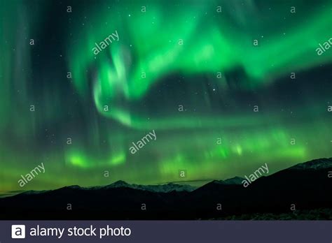 Northern Lights Aurora Borealis Alaska Stock Photo Alamy
