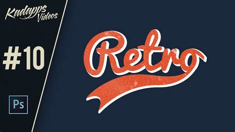 How To Design Typographic Retro Vintage Logo In Photoshop Youtube