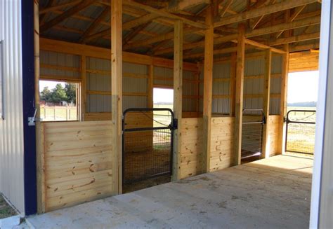 Deck out your stable with saddle trunks, mounting blocks, and much more! Nice homemade stalls | Small horse barns, Horse barn plans, Horse barn designs