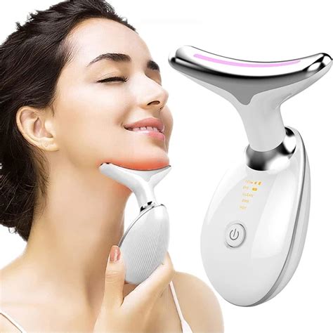 Neck Facial Lifting Device Ems Microcurrent Vibration Face Massager Firming Anti Wrinkles