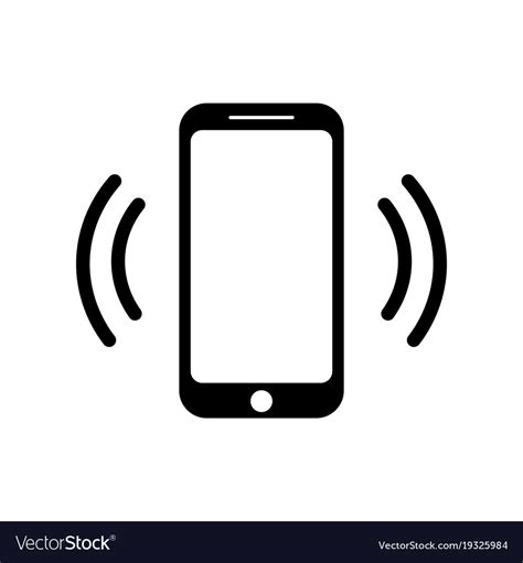 Ringing Smartphone Icon Mobile Phone Call Vector Image