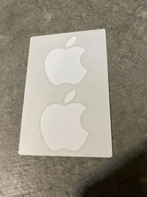 Apple Logo Decals Genuine Oem Iphone Ipad Macbook Pro Authentic White