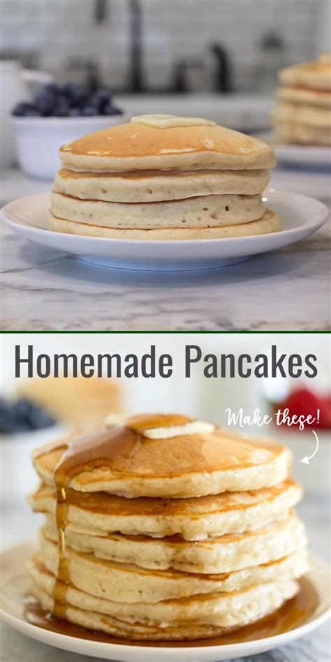 Best Ever Homemade Pancakes Recipe Best Homemade Pancakes Homemade