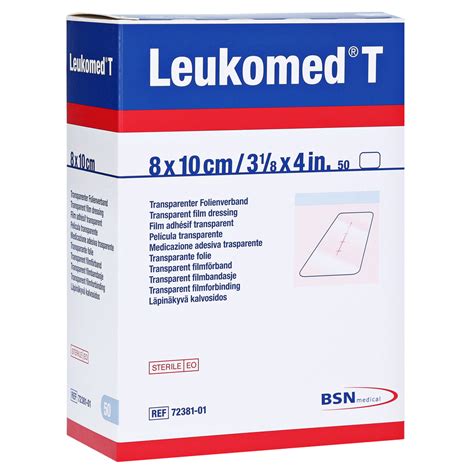 Leukomed Transpsterile Pflaster 8x10 Cm 50 Stück Medpex