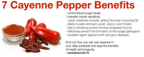 7 Cayenne Pepper Benefits Foodie Pinterest Pepper Benefits