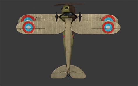 Nieuport 28 C1 French Ww1 Biplane Fighter 3d Model In Fighter 3dexport