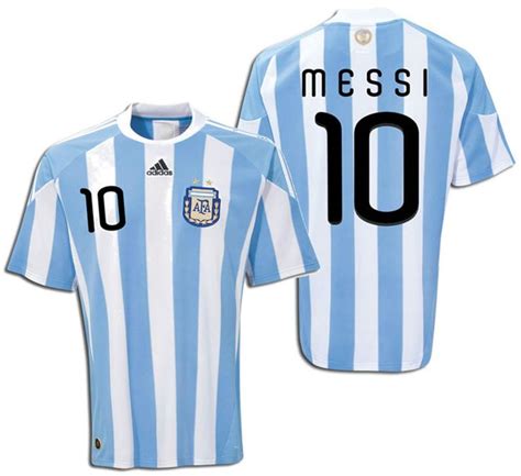 Adidas Lionel Messi Argentina Home Jersey Fifa World Cup South Africa
