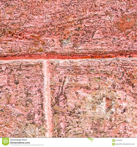 Red Tile In Morocco Africa Texture Abstract Wall Brick Stock Image