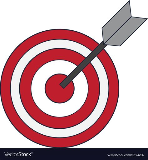 Bullseye And Arrow Icon Royalty Free Vector Image