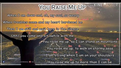 You Raise Me Up Chord And Lyrics YouTube