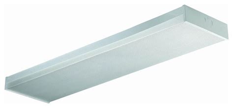 48 Wrap Around Fluorescent Fixture Prismatic Cover Universal Voltage