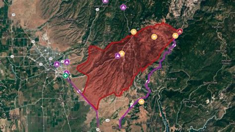 Interactive Map Camp Fire Burns Through Northern California