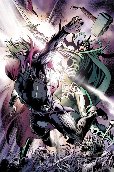Thor Thor Vs Hela By Alan Davis Marvel Comics Art
