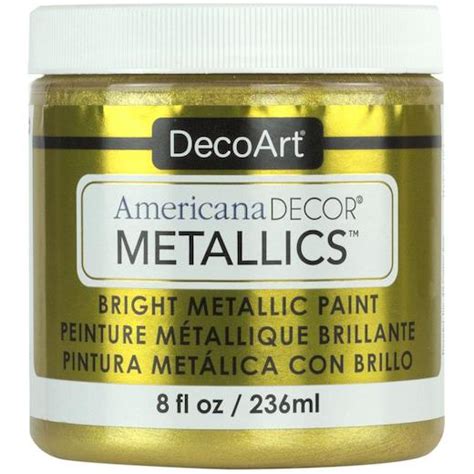 Decoart Americana Decor Metallics Paint 236ml 8oz 24k Gold Buddly