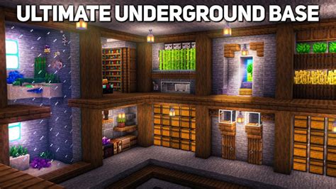 Minecraft Ultimate Underground Base Tutorial How To Build Creepergg