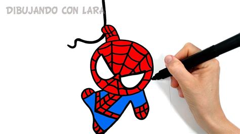 Cómo Dibujar A Spiderman Kawaii 】 Paso A Paso Muy Fácil 2023 Dibuja Fácil