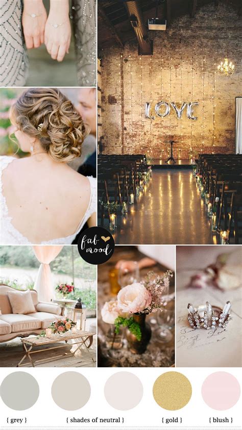 Autumn Vintage Weddingneutral Wedding Color Palette