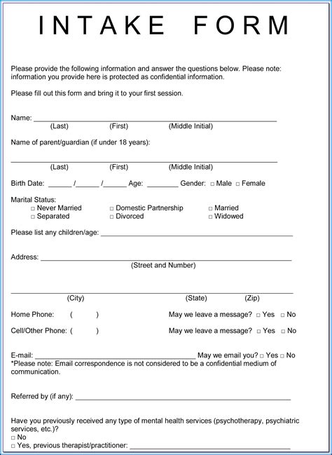 Copy this legal client intake form template to. Free Esthetician Client Intake Form - Form : Resume ...