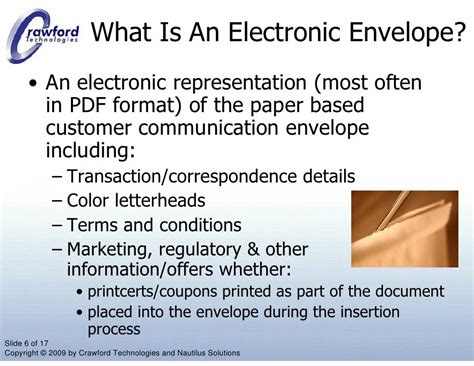 Electronic Envelope 2009 Document Strategy Forum