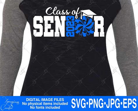 Senior 2023 Svg Class Of 2023 2023 Graduate Cheer Svg Etsy