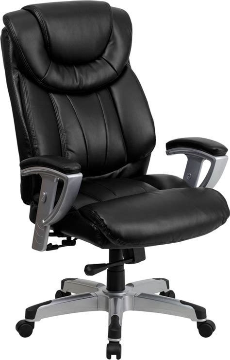 Choose the right big and tall office chairs for the office. Hercules Big & Tall Black Leather Swivel Office Chair W ...