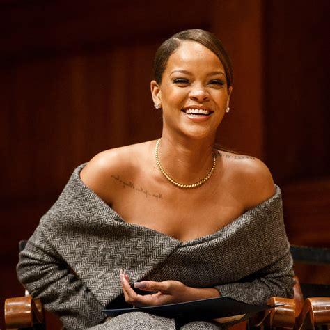 Rihanna Wears Monse To Harvard University To Accept The Humanitarian Award Teen Vogue