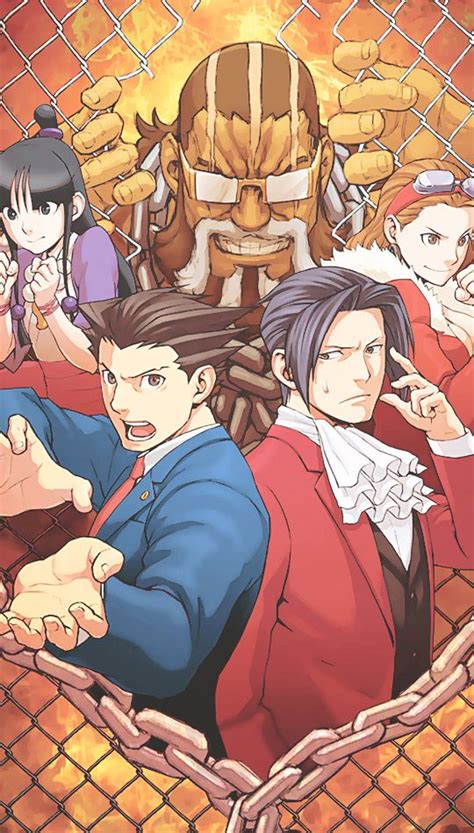 Ace Attorney Official Art Phoenix Wright Ace Anime