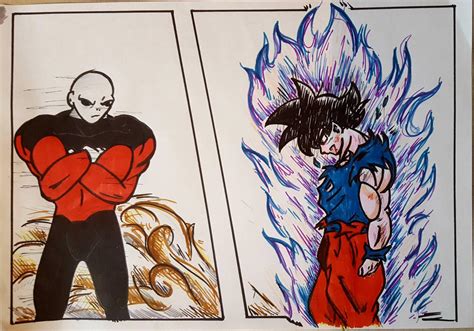 Goku Vs Jiren Drawing ~ Goku Super Jiren Vs Dragon Ball Blue Power
