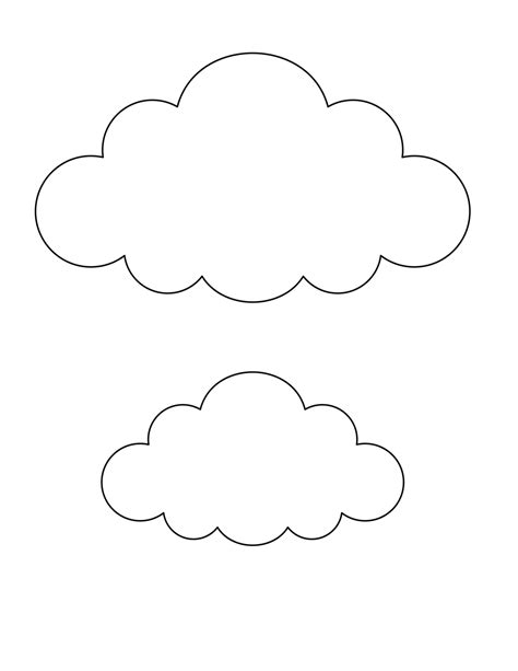 16 Ideas De Moldes De Nubes Molde De Nube Moldes Dibu
