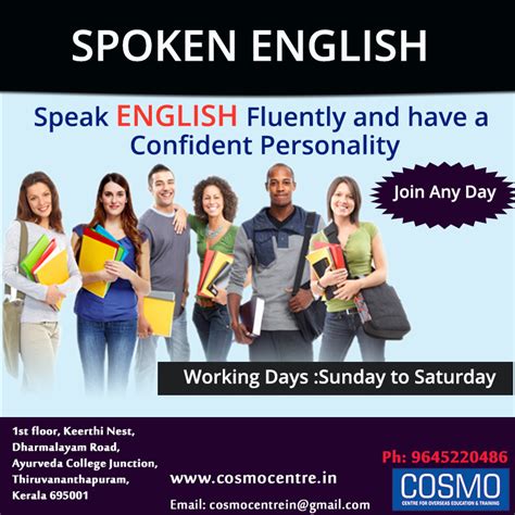 Best Spoken English Classes In Trivandrum And Kochi Cosmo Centre
