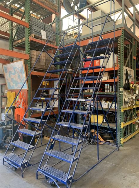 Used Rolling Ladders For Sale Warehouse Rolling Ladders