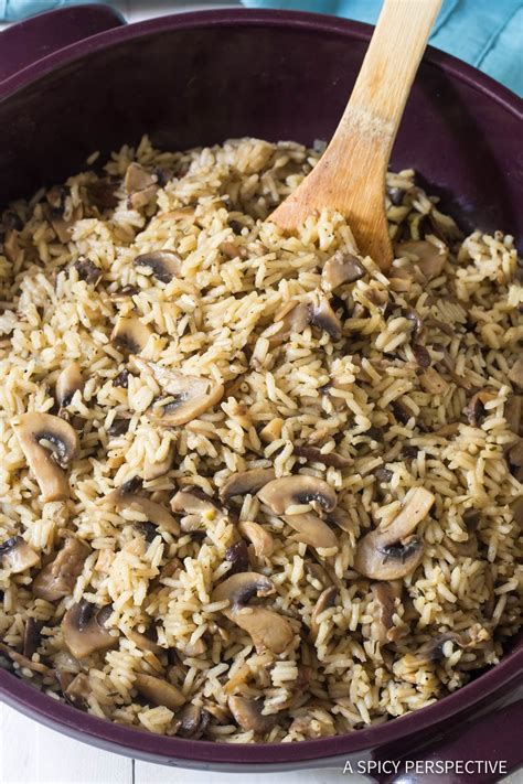 Mushroom Rice Pilaf A Spicy Perspective