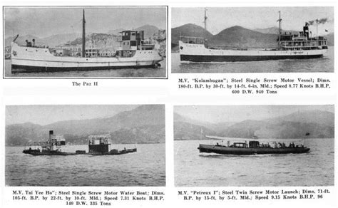 Vessels Built By Hk And Whampoa Dock 1927 Gwulo