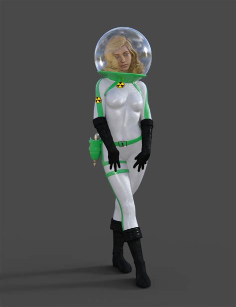 Sci Fi Retro Space Suit For Genesis 8 Females Daz 3d