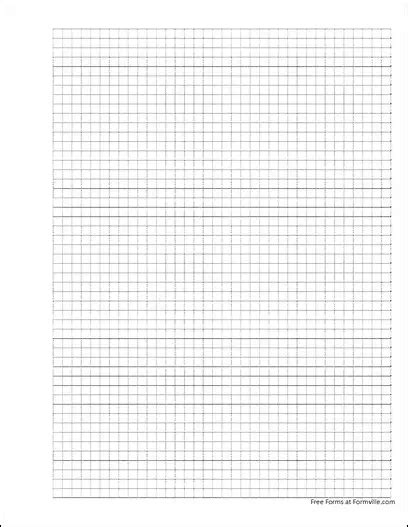 Free Punchable Graph Paper 5 Millimeter Dashed Black From Formville