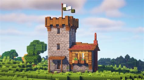 Minecraft How To Build A Small Castle Survival Base Tutorial Youtube
