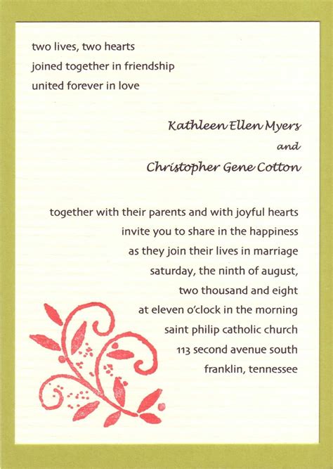 Wedding Invitation Wording Both Parents Wedding Invitation Both Par