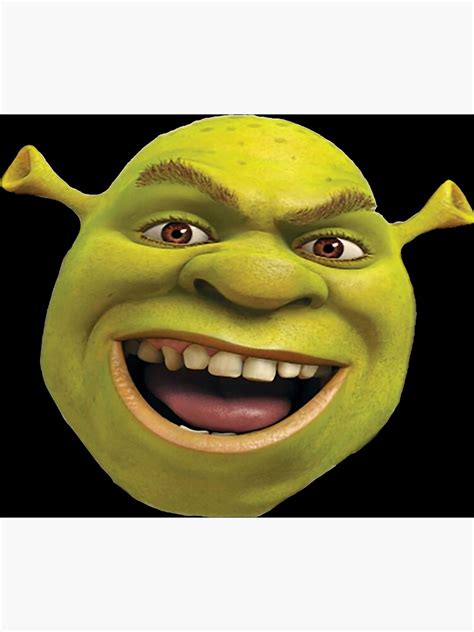 Shrek Face Close Up Art Print For Sale By Davscym Redbubble