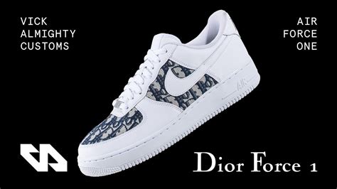 I tried customising my air force 1s into instagram worthy dior trainers. Custom Dior Air Force 1s By Vick Almighty (GIVEAWAY) - YouTube