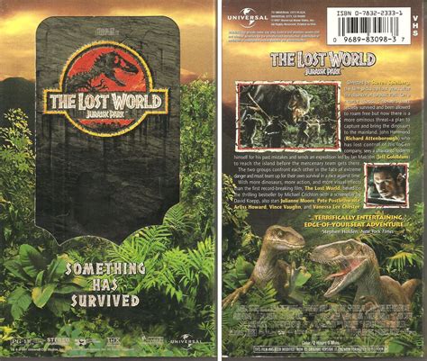 The Lost World Jurassic Park Vhs By Universal 1997 2019 04 08 From Chili Fiesta Books